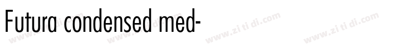 Futura condensed med字体转换